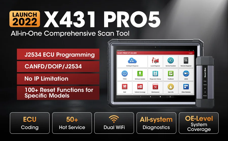Launch X431 Pro5 ECU Programmer Diagnostic Scanner – launchx431online