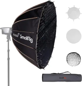 SMALLRIG Parabolic Softbox Quick Release, Parabolic Softbox, Compatible Other Bowens Mount Light (47.2inch/120cm)-4140