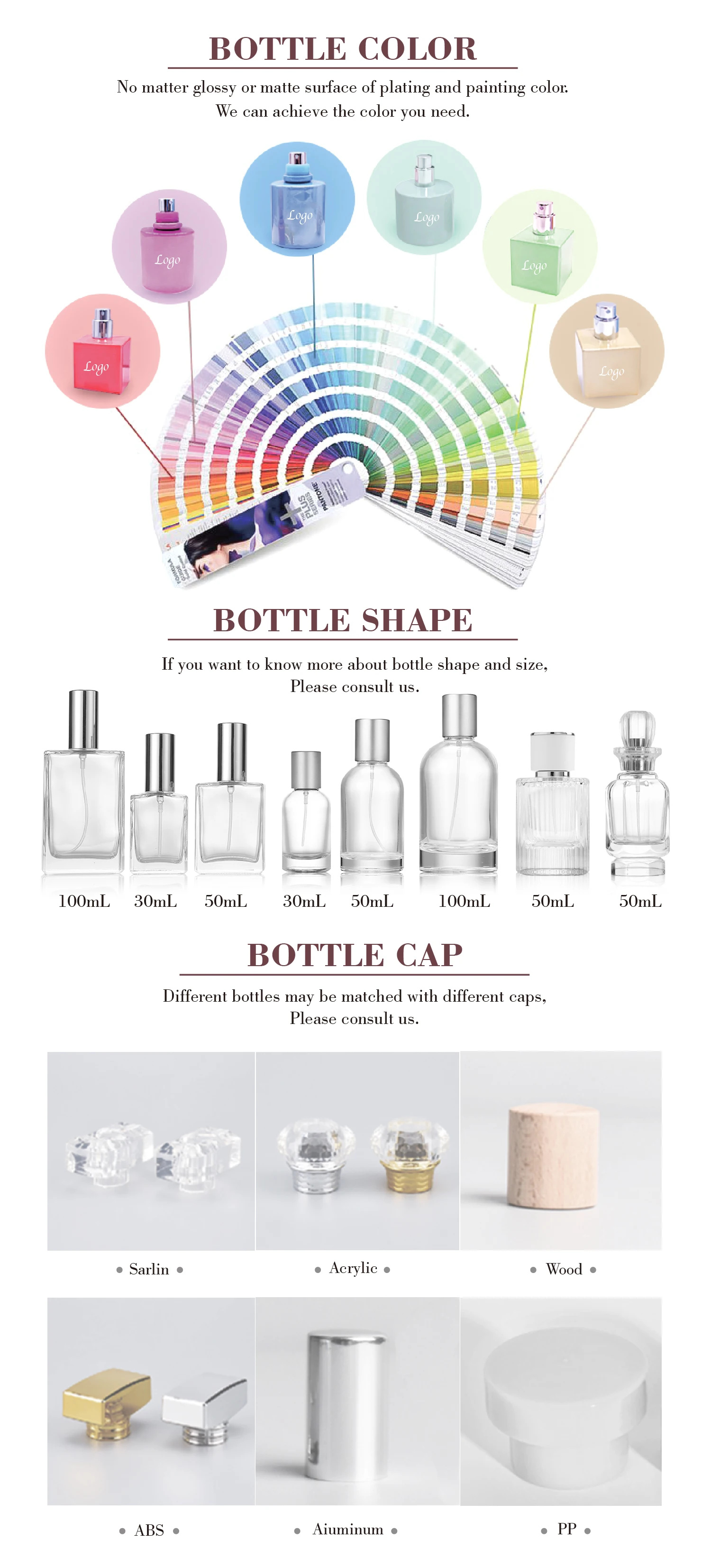 Wholesale 3pcs 30ml Custom Logo Original Women's Perfume High Quality