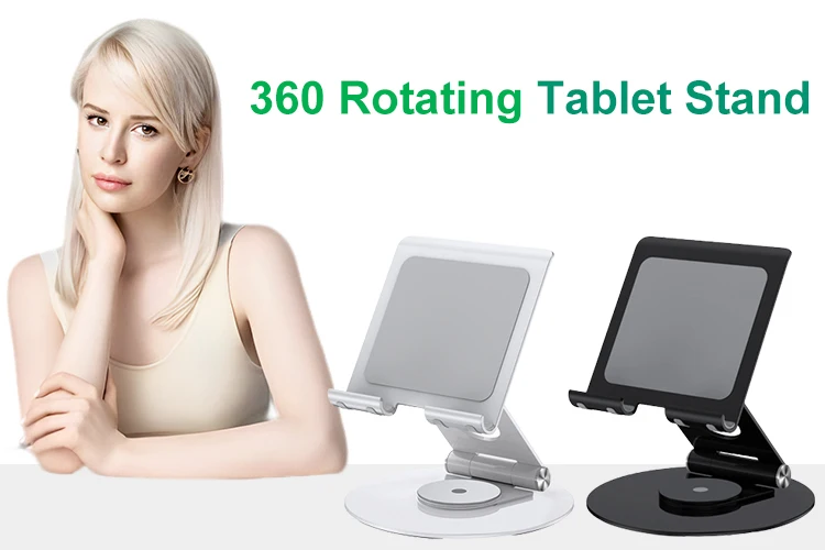 Foldable 360° Rotating Tablet Stand