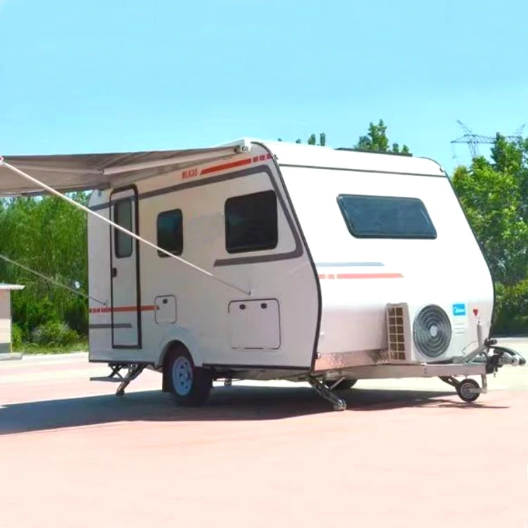 La Chine fabricant cadre en acier RV Van caravane de voyage remorques camping-car avec panneau solaire