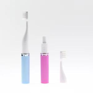 Portable Travel Use Slim Adult Electric Toothbrush Easy Carry Battery Operated Small Size Electronic Teeth Brush