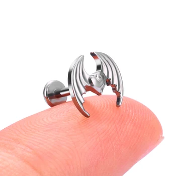ASTM F136 Titanium Spider Cartilage Earring 16G Animal Conch Flatback Helix Stud Medusa Labret Piercing Body Jewelry