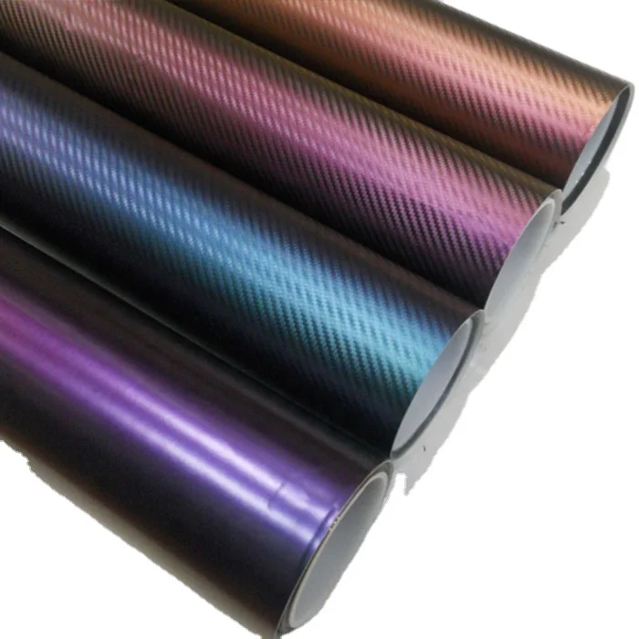 Quality Guarantee Self Adhesive Low Tack Glue Holographic Rainbow Chrome Colorful Auto Vinyl Sticker Vehicle Car Body Wrap Film