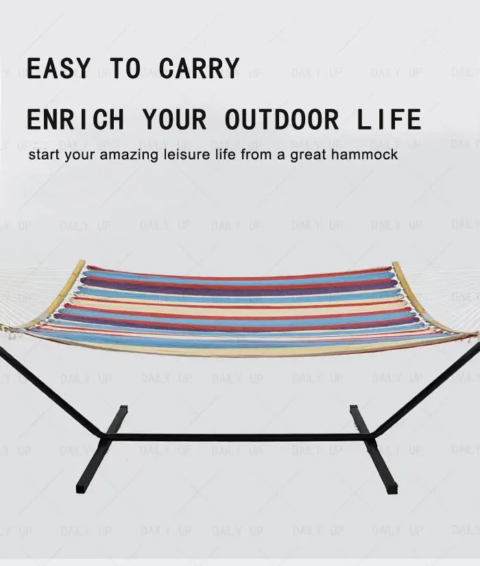 Portable Single Person Hammock With Wear-Resistant Fabric Breathable Comfortable Hammock For Outdoor Park Camping Hiking Leisure