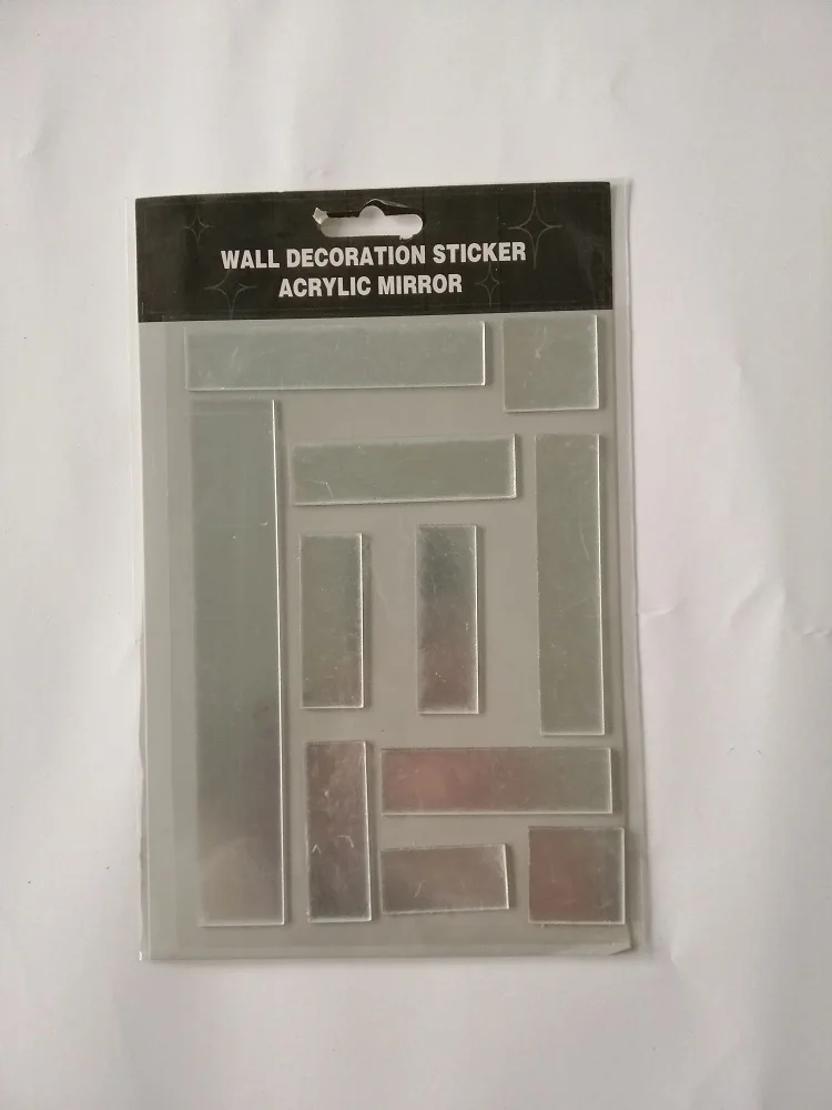 Reflection Glass Tile Adhesive Eva Frame Compact Living Room Wall