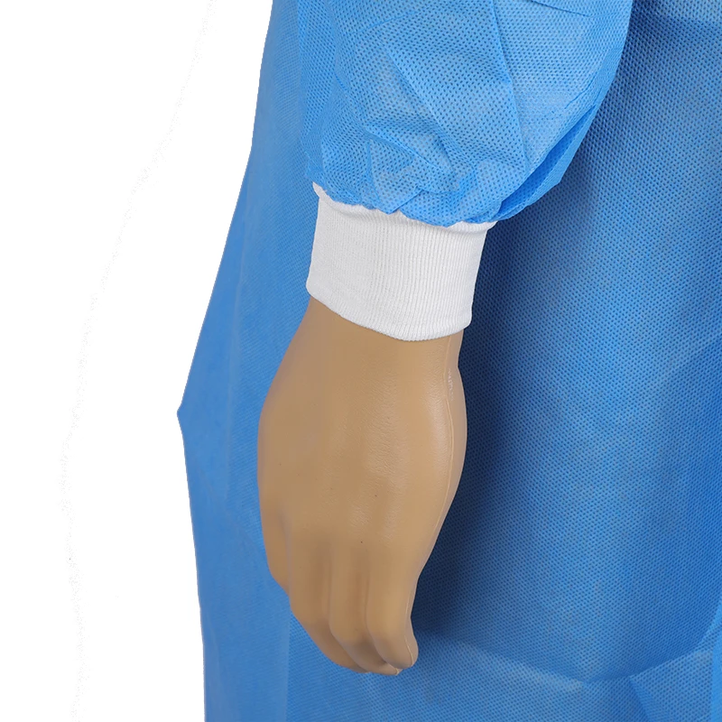 
fda cuffs medical high-quality Disposable medical isolation garment suit operating coat surgical gowns 