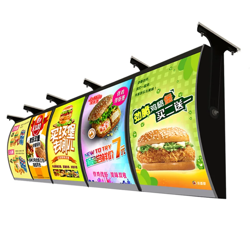 Free Design Led Display Screen for Commercial Menu Board for Order Food Advertising Light Box