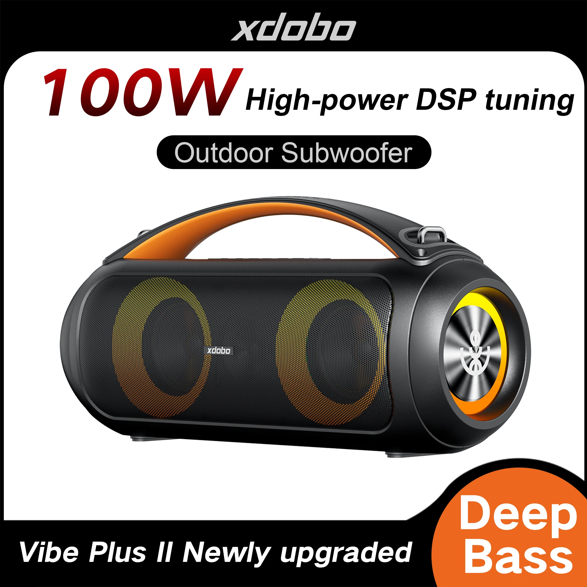 XDOBO Vibe Plus II 100W Loudest Waterproof Blue Tooth Speaker LED