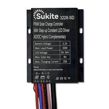 Manufacturer direct sales AD/DC hybrid complementary solar controller PWM lighting regulation control board