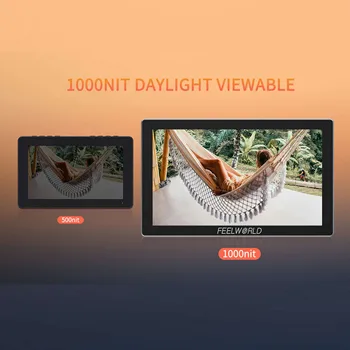 FEELWORLD P6X On-Camera Monitor 5.5 Inch Aluminum Alloy Body 1000nit High Brightness 4K 60Hz Support 3D LUT Factory Supply detail image