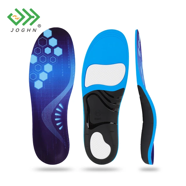 JOGHN Anpassad Sko Insole PU 3,5cm Båge Stöd Ortopediska Insoles för Skor Ortopediska Insoles