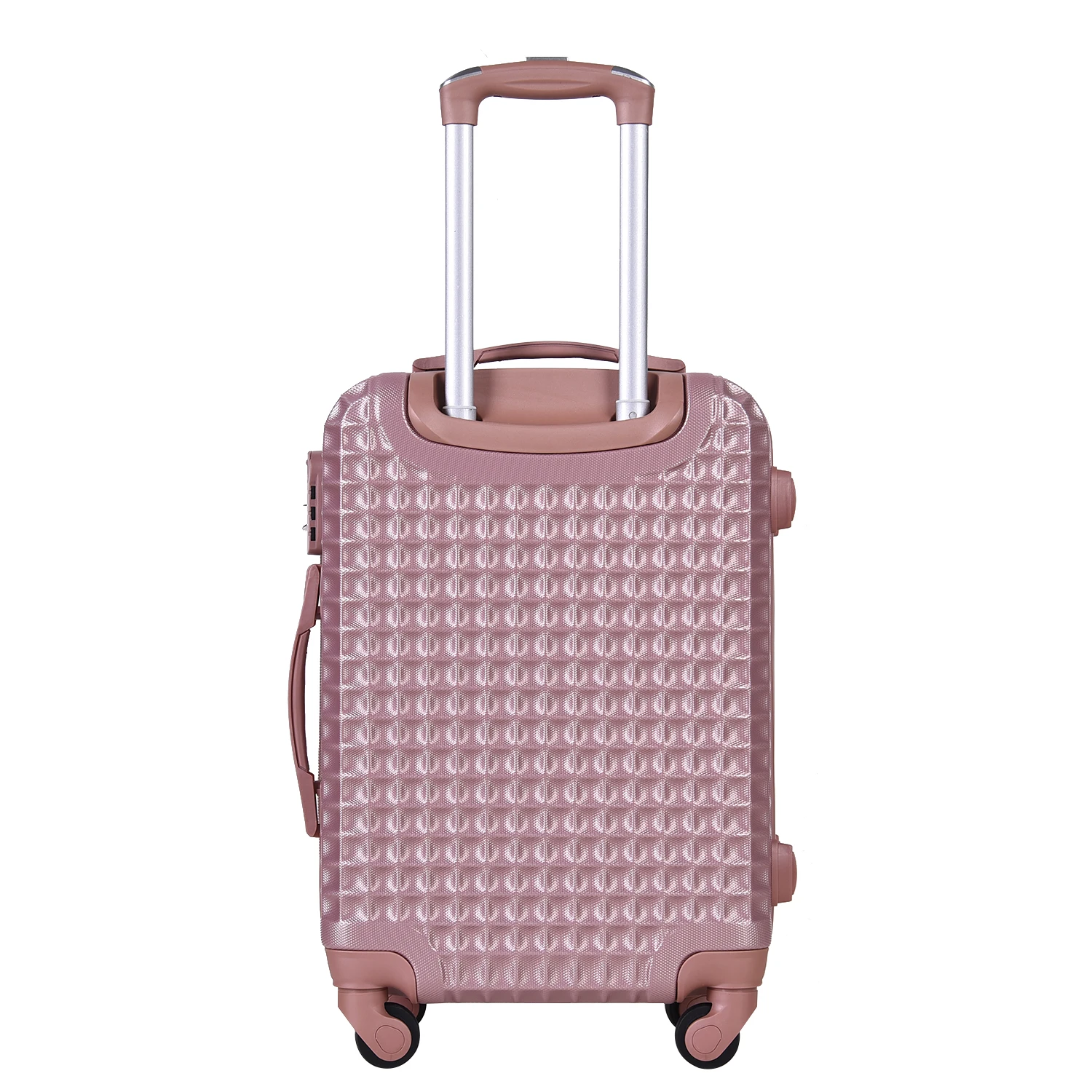 360 Spinner Wheels Rose Gold Outdoor Hotel Cases 100 Abs Trolley Bags Suitcase Travel Luggage Alibaba