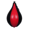 Pear black red stitching speed ball