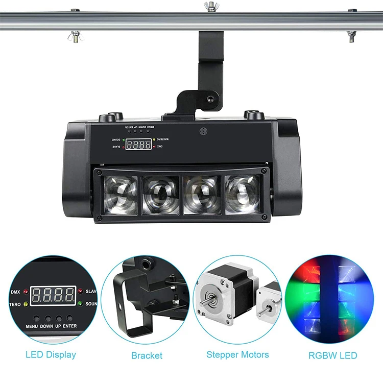 Big Dipper LM30A Mini Spider 8*3W RGBW LED Club Light DMX 512