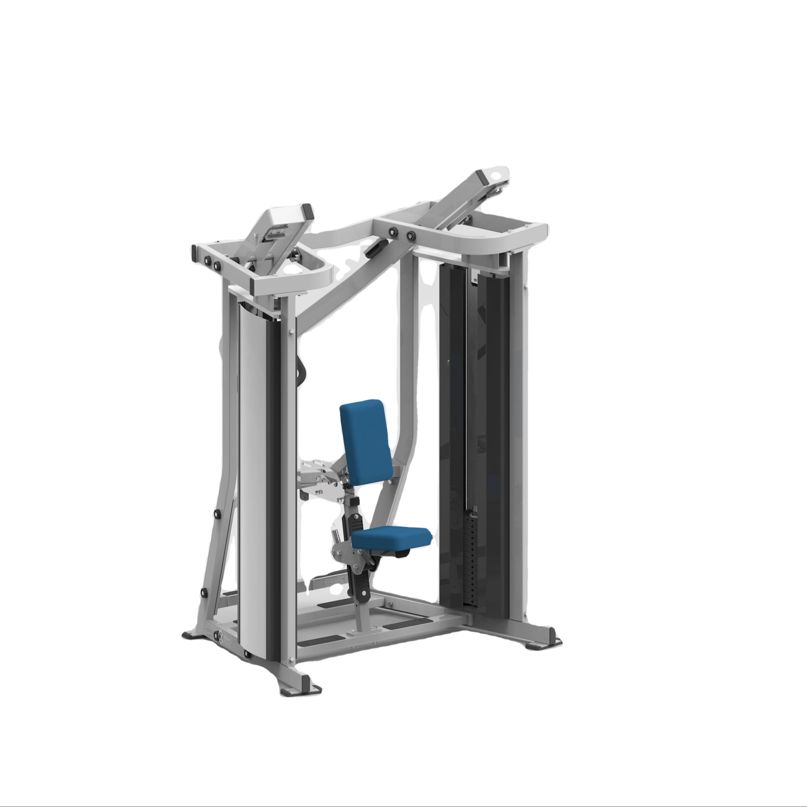 Commercial-Grade Modern Steel Fitness CXM02 Split-Weight Stack Rowing Machine with Overhead Pivot for Gym Equipment