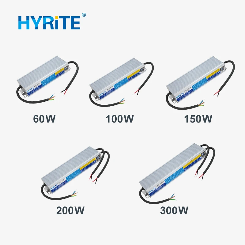 Power Supply 10W-600W 12v 24v 36v 48v  UL PFC Waterproof LED Driver IP68 for LED Lights Module Strip Letter Signage MEANWELL