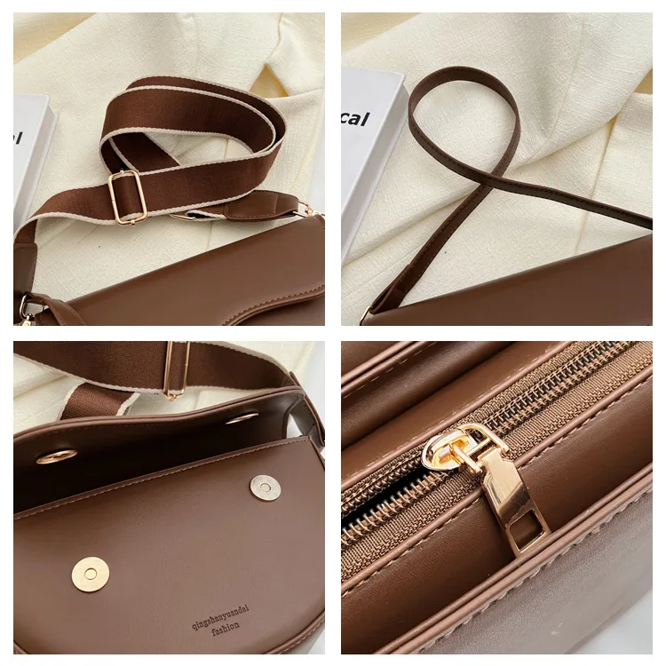 Luxury Small Women's Bag Female 2023 New Fashion Custom Leather Saddle ...
