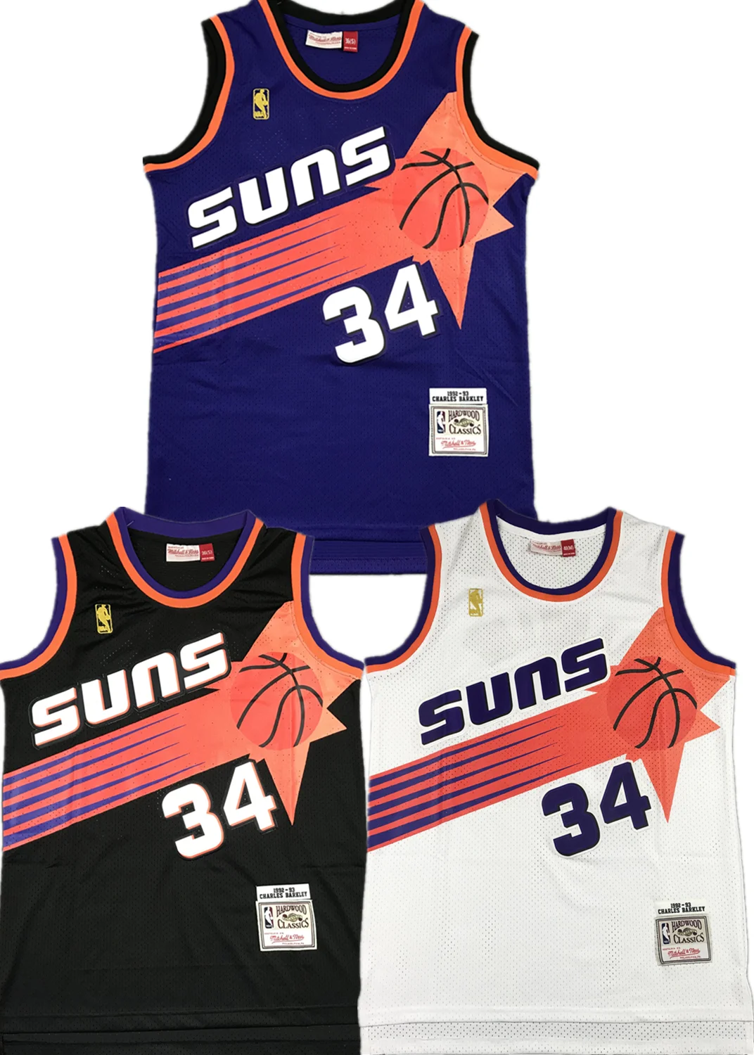 Source #34 Charles Barkley Suns 1992-93 Classics Basketball Stitched Jersey  on m.