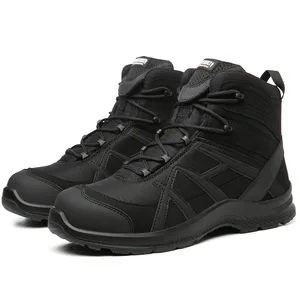 2026 Men's Mid-Top Black Hiking Shoes Breathable Anti-Kick Anti-Collision Work Boots Suede New Outdoor Desert Work Hiking Boot