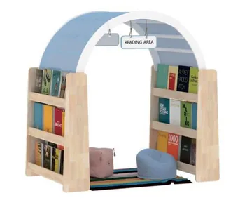 Arch Reading Corner Kindergarten Furniture Products Montessori Materials Children Kids Furniture Classroom Arch Shelf