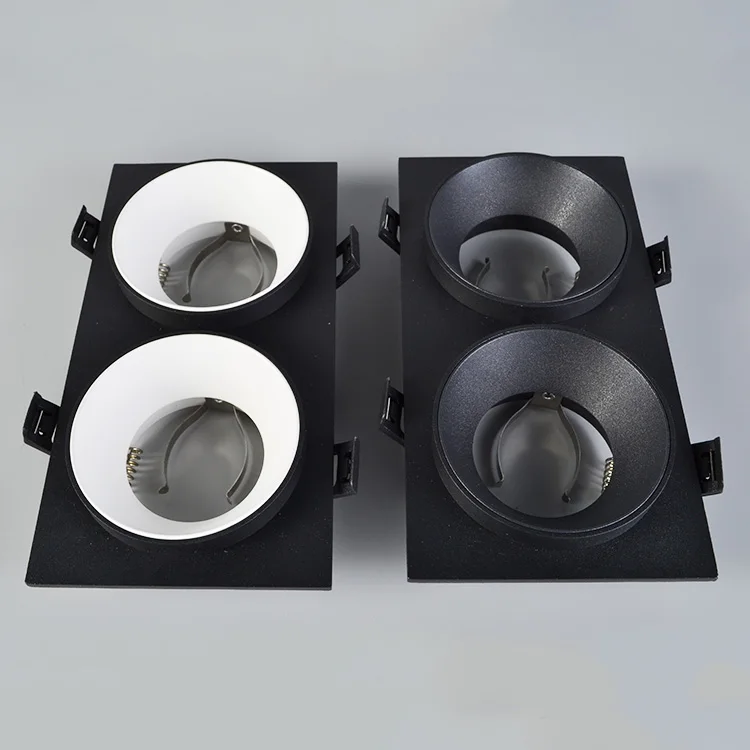 Modern Square Recessed Led Downlight 5w 7w 9w 12w Indoor Gu10 Fixture