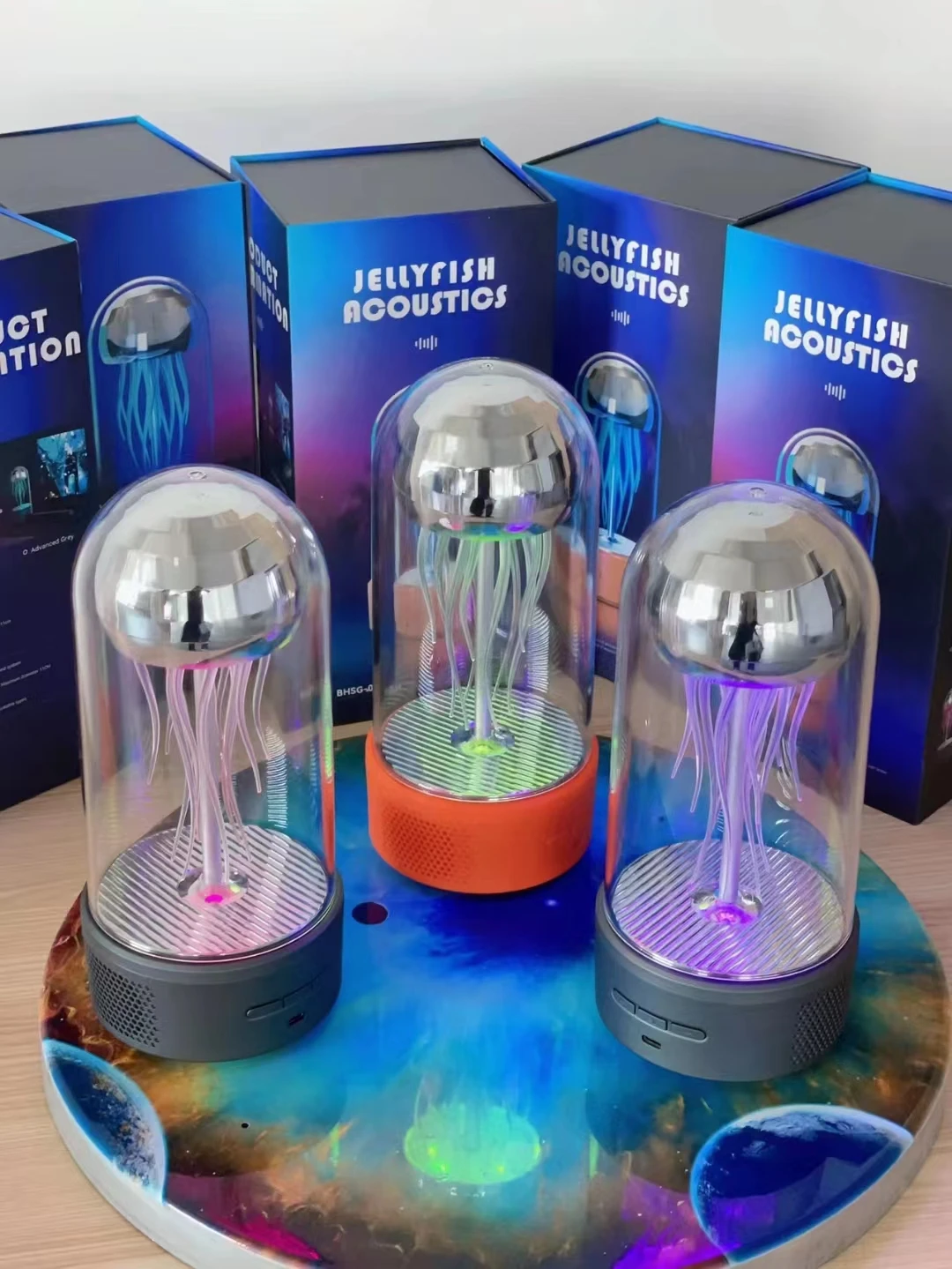 Moving Mechanical Jellyfish Bluetooth Speaker Subwoofer Desktop