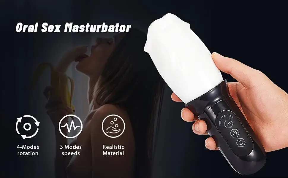 the male rose oral sex masturbator The Male Rose – Rotating & Vibrating Oral Stimulation Masturbator — BTB Shop main image 1