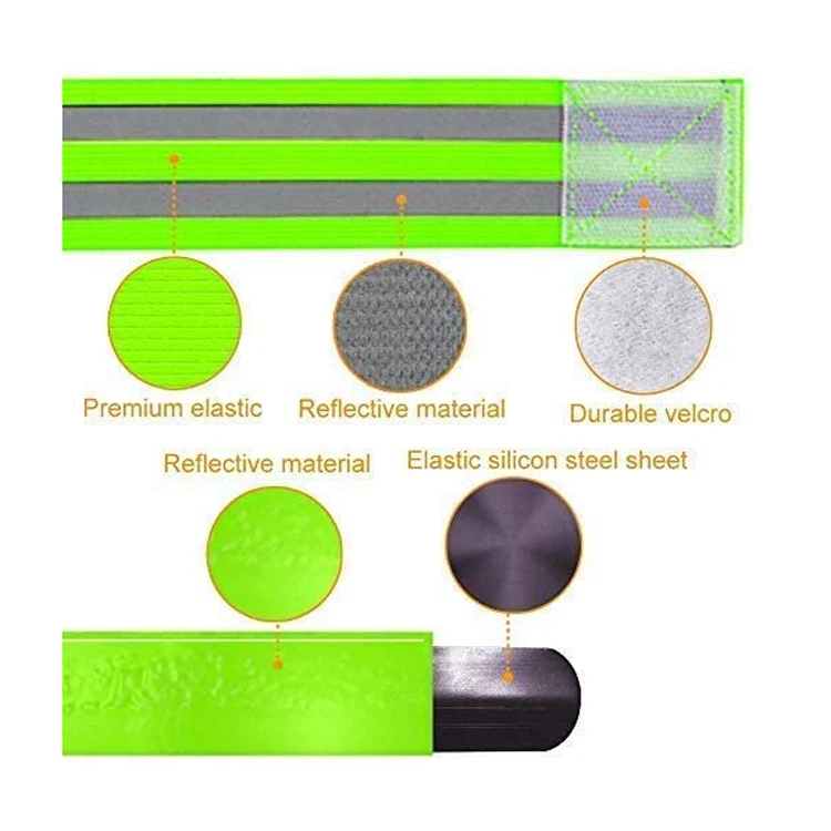 Reflective Bands Reflector Running Gear Adjustable Reflective Armband Arm Wrist Ankle Leg Band