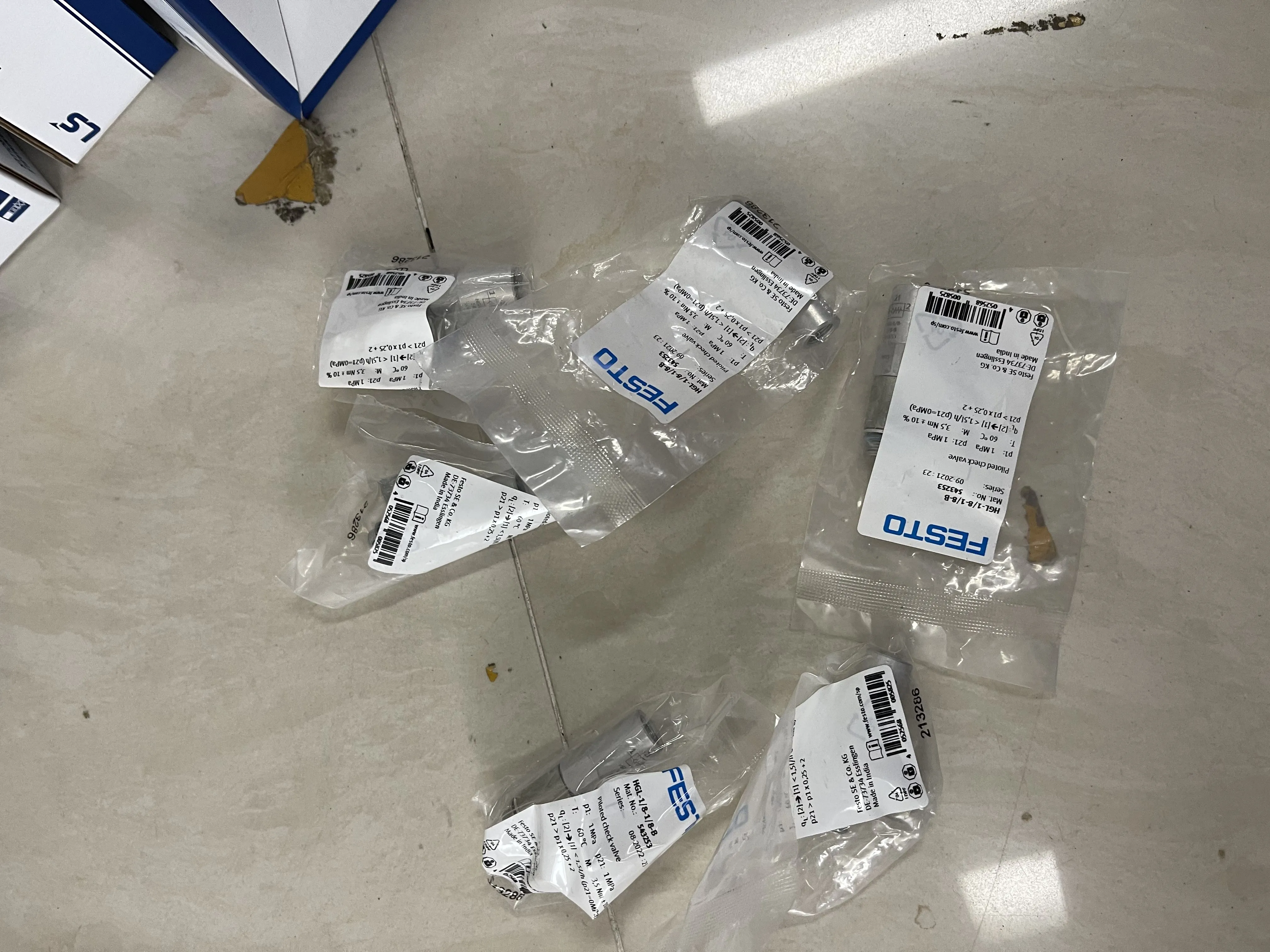 Festo Pneumatic Check Valve HGL-1/8-1/8-B Festo Pneumatic Check Valve HGL-1/8-1/8-B