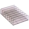 Semi-transparent gray large seven-compartment