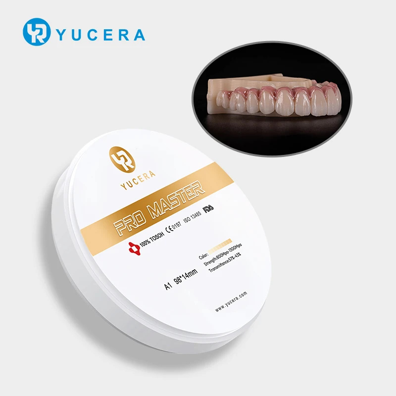100% TOSOH Powder Yucera-ProMaster Multilayer Zirconia Block CAD CAM Dental Materials for Dental Lab