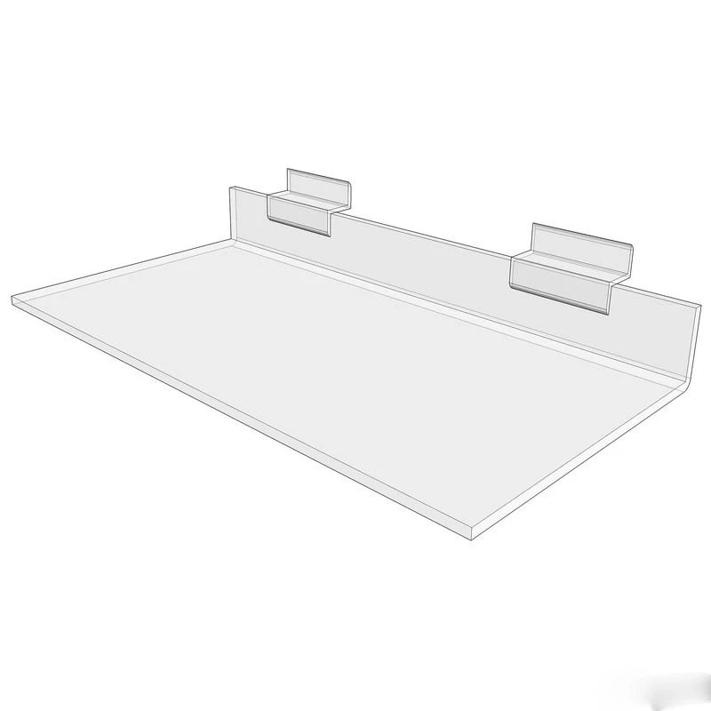 Custom Slatwall Acrylic Retail Display Shelf Slatwall Acrylic Shoe Display Shelf Acrylic Shoe