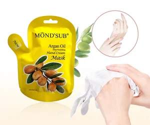 Mond'sub Wholesale Argan Oil Deep Moisturizing Whitening Hand Cream Mask Sheet OEM