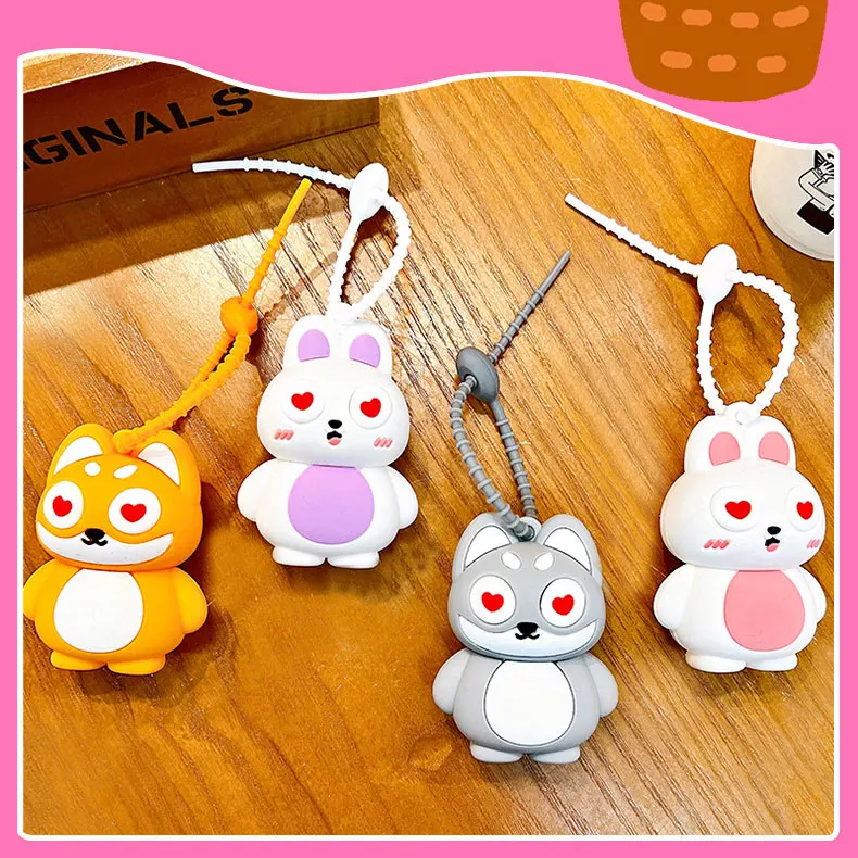 product animal squeezeable keychains with pop out eyes pvc fun stress relief charms kids birthday party favors bag fillers boys girls226-64