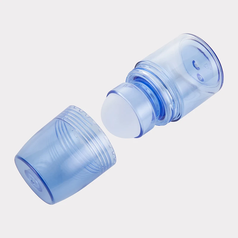 50ml roll on bottle deodorant roller bottle PET bottle with roll ball