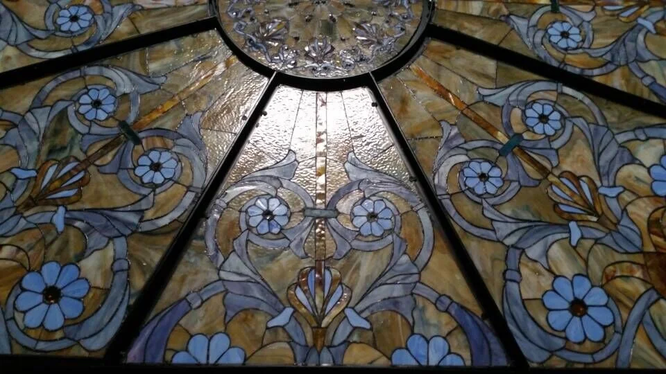 Gothic Stained Glass of Cathedral Window