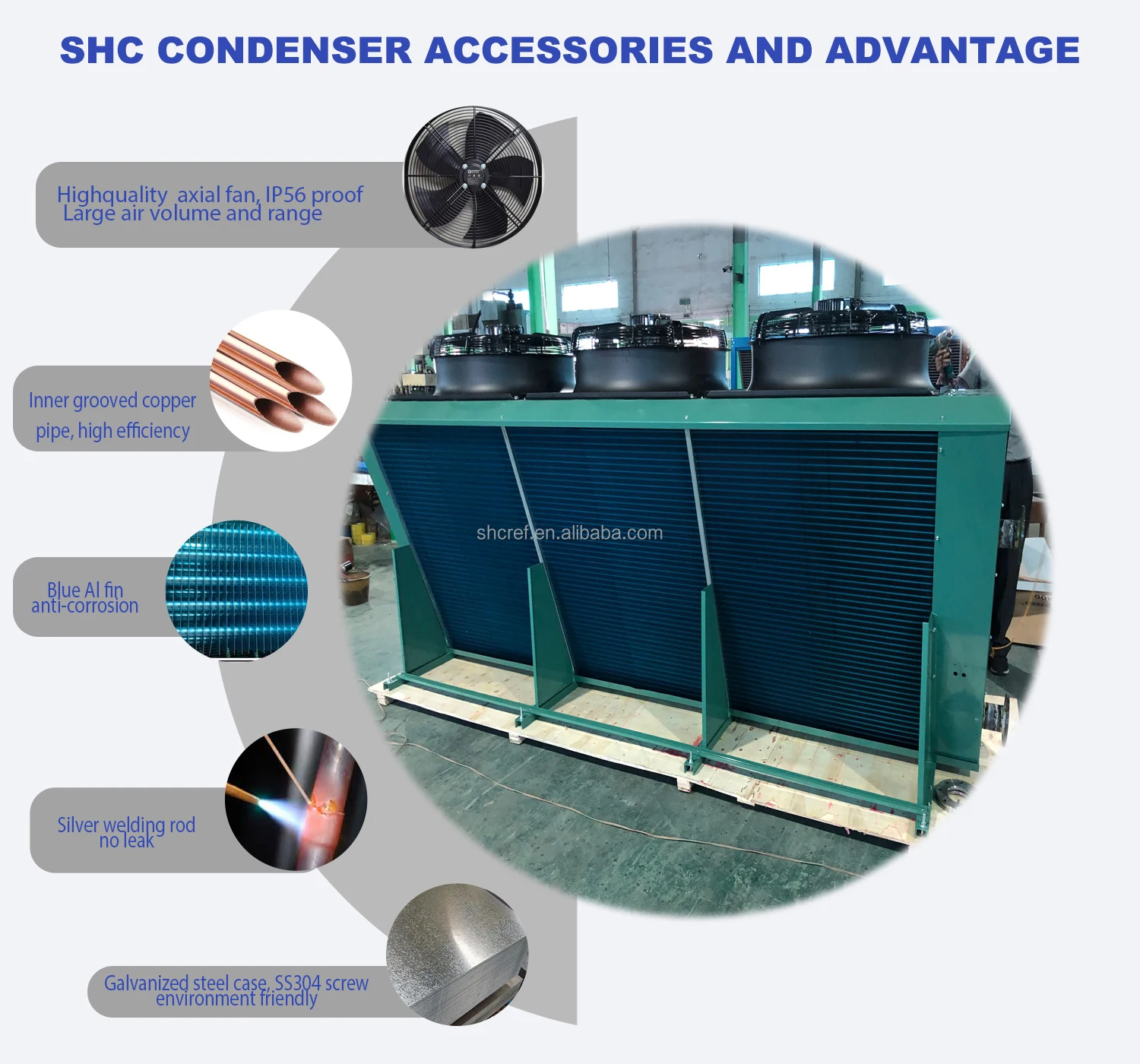 Sales Evaporator, 1.8~160KW, Condenser - detail 8