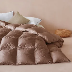 5 Star Hotel Duck Goose Feather Down Quilt All Season Soft Duvet 100% Cotton Downproof Shell Queen King Size Comforter