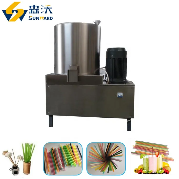 Multi-function Rice Tapioca Drinking Straw Maker Making Machine / Edible Straw Maker Cutlery Extruder Equipment