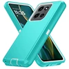 Teal/white