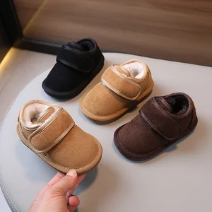 Toddler Baby Kids Shoes Wholesale Fashion Ankle Thickened Children's Winter Shoes Girls New Design Casual Boys Snow Boots