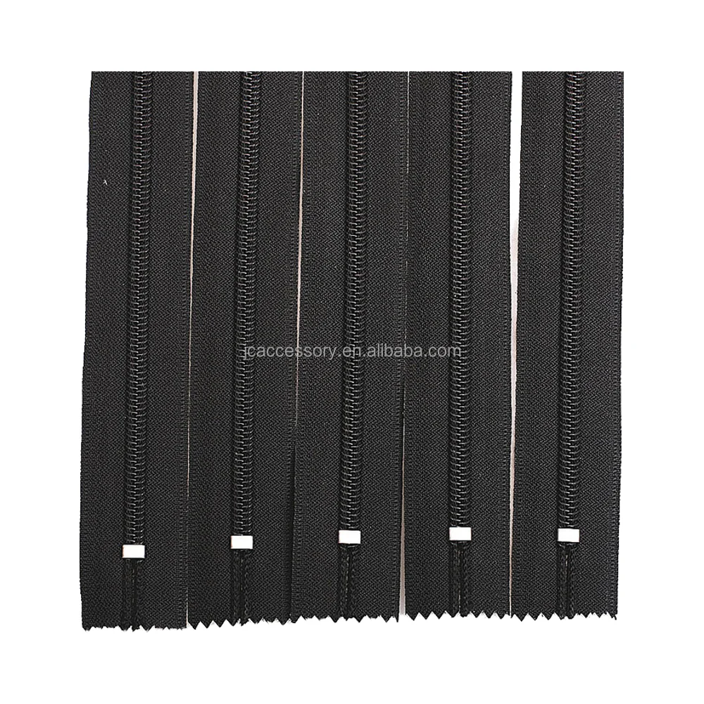 3# Auto-Lock Nylon Zipper with Thumb Puller Slider Back Sider Close End for Shoes