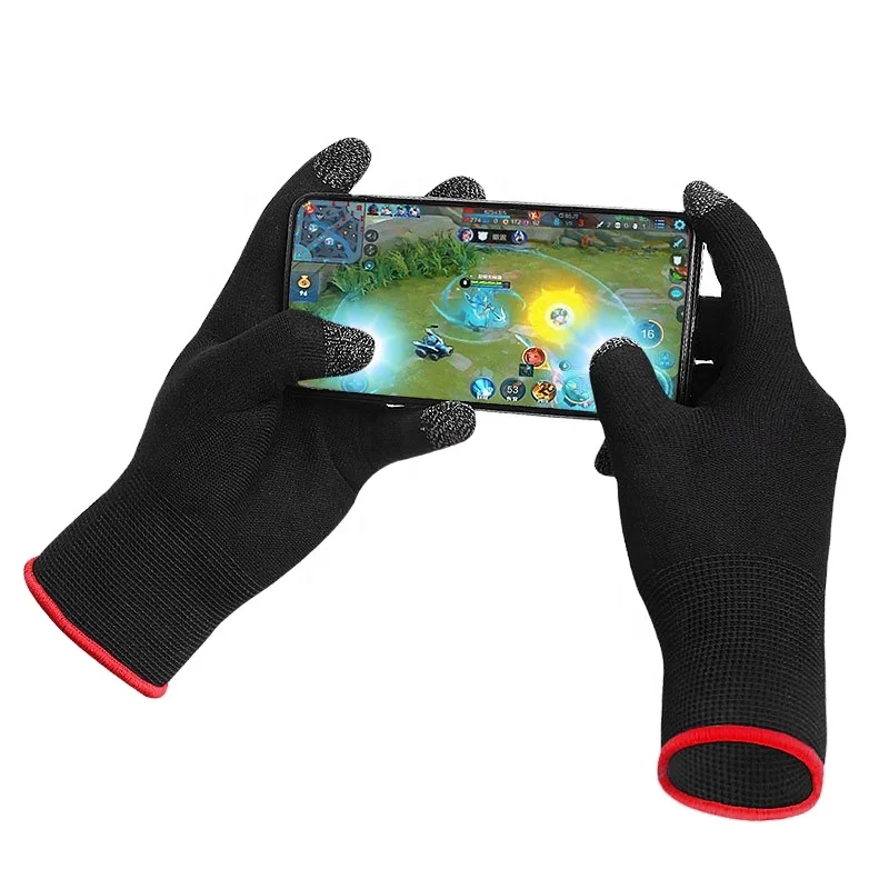 New Game Controller for PUBG Sweat Proof Full Finger Touch Screen Mobile Gaming Gloves
