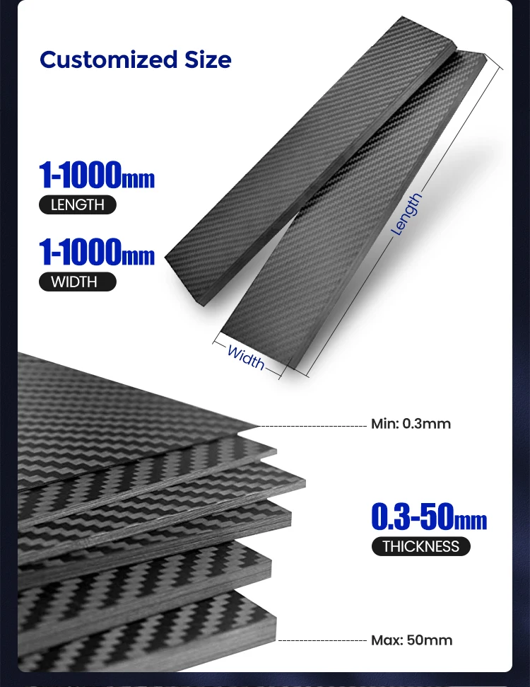 Carbon Fiber Board Carbon Fiber Plate Carbon Fiber Sheet Price Per