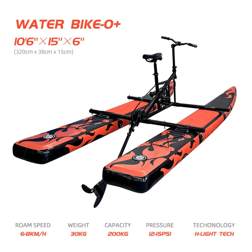 Funworldsport 2024 Inflatable Water River Sea Bike Swan Pedal Boat