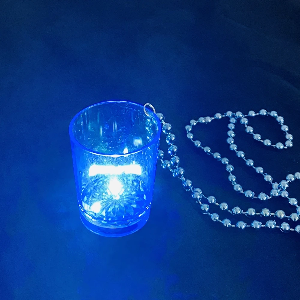 Glow In The Dark Necklace Party Supplies Glow Neon Shot Glass On Beaded
