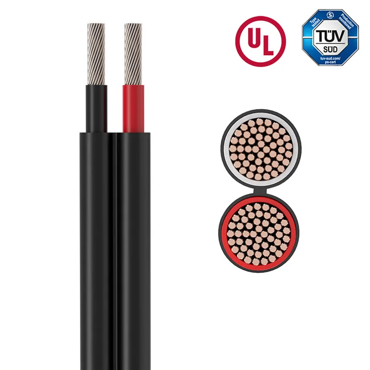 Tuv Approval Single Core Dual Core Solar Cable 1.5mm 2.5mm 4mm 6mm 10mm 6mm2 Power Cable Tinned Copper Core Solar Panel Pv Cable