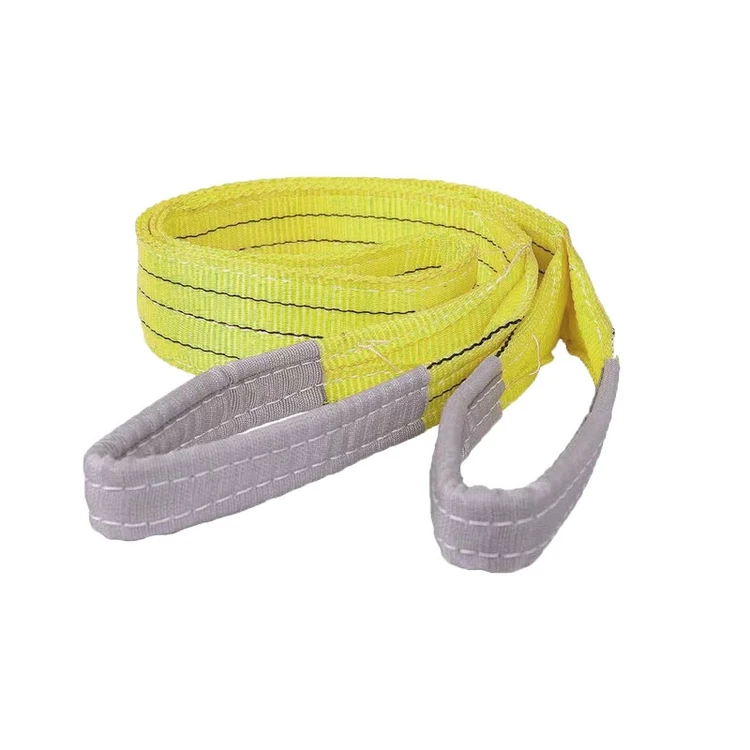 flat webbing sling brown