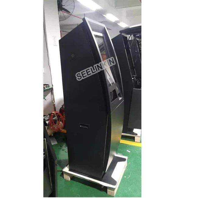Self cashier cdm cheque banknote deposit quioscos bill acceptor cash dispenser withdraw recycler btc machine crypto atm